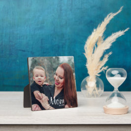 Custom Mom Established Modern Script フォトプラーク