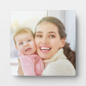 Custom Mom Established Modern Script  フォトプラーク (正面)