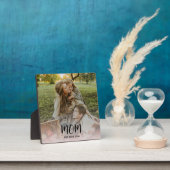 Custom Mom Established Modern Script Overlay Photo フォトプラーク (インサイチュ)