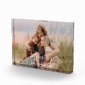 Custom Mom Established Modern Script Photo  フォトブロック (右)