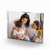 Custom Mom Established Modern Script Photo フォトブロック (右)