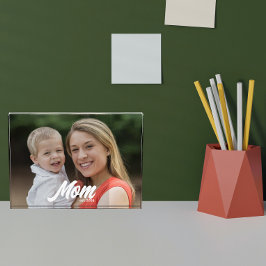 Custom Mom Established Modern Script Photo フォトブロック