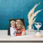 Custom Mom Established Modern Script Photo フォトプラーク (インサイチュ)