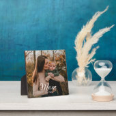 Custom Mom Established Modern Script Photo フォトプラーク (インサイチュ)