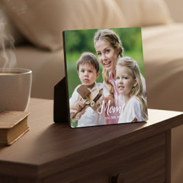 Custom Mom Established Modern Script Photo  フォトプラーク