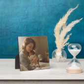 Custom Mom Established Modern Script Photo フォトプラーク (インサイチュ)