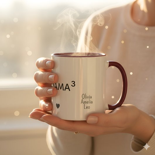 Custom Mom Mug with Kids’ Names  マグカップ