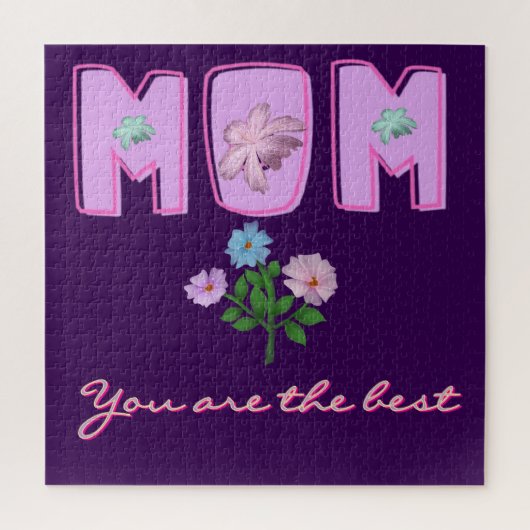 Custom Mom Typography Design,  ジグソーパズル (縦)