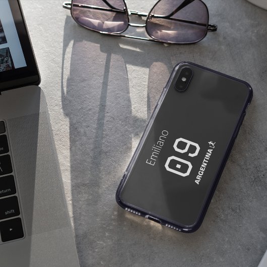 Custom Monochromatic Argentinian National Team  iPhoneケース