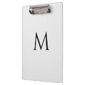 Custom Monogram Classic White Professional クリップボード (左)
