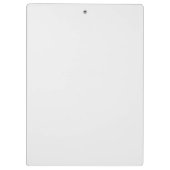 Custom Monogram Classic White Professional クリップボード (裏面)