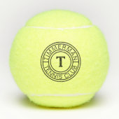 Custom Monogram-Club Name Bold Initial Tennis Ball テニスボール (正面)