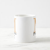 Custom Monogram Coffee Mug, Birthday Gift for Kids コーヒーマグカップ (中央)