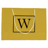 Custom Monogram Design Large Gift Bag for Any Occa ラージペーパーバッグ (裏面)