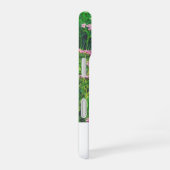 Custom Monogram Floral Meadow Pink White iPhone 16ケース (右側面)