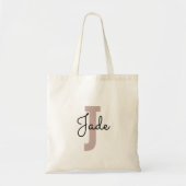 Custom Monogram Gift for Names Starting with J トートバッグ (正面)