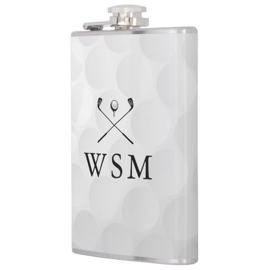 Custom Monogram Golf Ball フラスク (左)