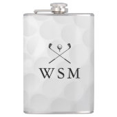 Custom Monogram Golf Ball フラスク (正面)