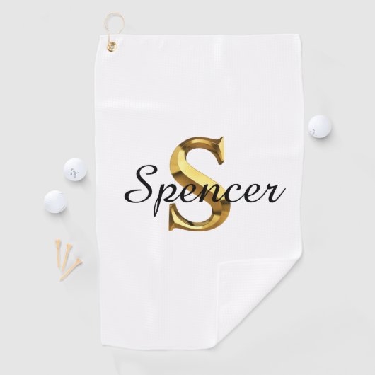 Custom Monogram Golf Towel | Personalized Name  ゴルフタオル (インサイチュ)
