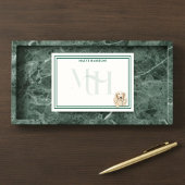 Custom Monogram Hand Drawn Dachshund Reading ポストイット