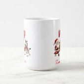 Custom Monogram initial Z merry Christmas  コーヒーマグカップ (中央)