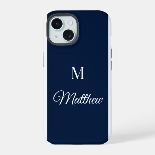 Custom Monogram iPhone Case 15ケース (裏面)