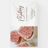 Custom Monogram Logo Photo Bakery Business 横断幕 (縦)