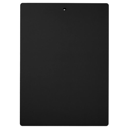 Custom Monogram Name Black Executive Clipboard クリップボード (裏面)