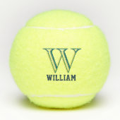 Custom Monogram Name Bold Initial Tennis Ball テニスボール (正面)