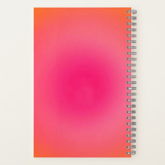 Custom Monogram Notebook – Serif Name With Aura ノートブック (裏面)