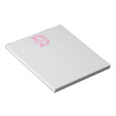 Custom Monogram Notepad - Create Your Own Sticky ノートパッド (アングル)