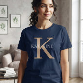 Custom Monogram Personalized Initial Name Tシャツ
