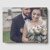 Custom Monogram Photo Wedding Guest Book ゲストブック (裏面)