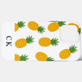 Custom Monogram Pineapple Case-Mate iPhone Case Case-Mate iPhoneケース (裏面 (横))