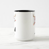 Custom Monogram Santa Claus Mug Gift for Friends マグカップ (中央)