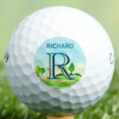 Custom Monogram Scenic Course First Name   ゴルフボール