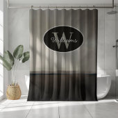 Custom Monogram Shower Curtain Oil Painting Bath シャワーカーテン