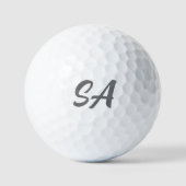 Custom Monogram Value Golf Ball Personalized Gift ゴルフボール (正面)