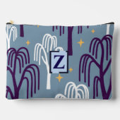 Custom Monogram Willow Tree Pattern  アクセサリーポーチ (正面)