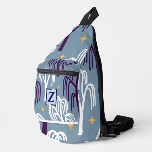 Custom Monogram Willow Tree Pattern Sling Bag  スリングバッグ (右コーナー)