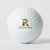Custom Monogram with First Name Golf Balls  ゴルフボール (正面)