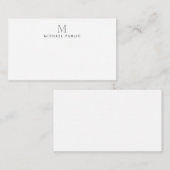Custom Monogrammed Simple Template Modern ノートカード (正面/裏面)