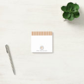 Custom Monograms Post-it® Notes in retro style. ポストイット (オフィス)