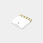 Custom Monograms Post-it® Notes in retro style. ポストイット (アングル)