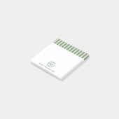 Custom Monograms Post-it® Notes in retro style. ポストイット (アングル)