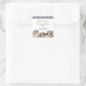 Custom Monster Truck Birthday Stickers スクエアシール (バッグ)