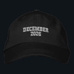 Custom Month December Year 2026 Adjustable Navy 刺繍入りキャップ<br><div class="desc">Celebrate the final chapter of the year with this Navy Alternative Apparel Basic Adjustable Cap featuring finely detailed “December 2026” embroidery for a crisp and lasting finish. Designed with a one-size-fits-all adjustable strap, it offers comfortable everyday wear while making your special date stand out at holiday parties, company wrap-ups, reunions,...</div>
