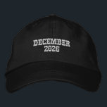 Custom Month December Year 2026 Adjustable Navy 刺繍入りキャップ<br><div class="desc">Celebrate the final chapter of the year with this Navy Alternative Apparel Basic Adjustable Cap featuring finely detailed “December 2026” embroidery for a crisp and lasting finish. Designed with a one-size-fits-all adjustable strap, it offers comfortable everyday wear while making your special date stand out at holiday parties, company wrap-ups, reunions,...</div>