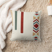 Custom Moroccan Geometric Embroidery Pattern Art クッション (ブランケット)