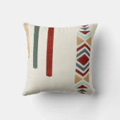 Custom Moroccan Geometric Embroidery Pattern Art クッション (裏面)